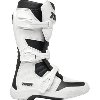 BOOT YTH BLITZ XR WH/BK 6