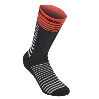 SOCKS DROP 19 BLK/RD L