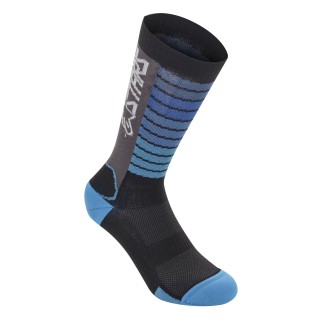 SOCKS DROP 22 BLK/AQ L