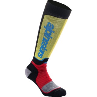 SOCK MX PLUS BLK/RED/BL S