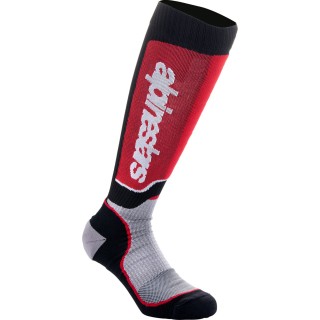 SOCK MX PLUS BLK/RED/GY S