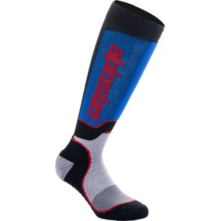 SOCK MX PLUS BLK/WHT/BL M