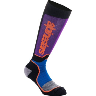 SOCK YTH MX+ BLK/PUR/BL