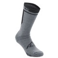 SOCKS MERINO 24 GRAY/BLACK S
