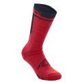 SOCKS MERINO 24 RED/BLACK M