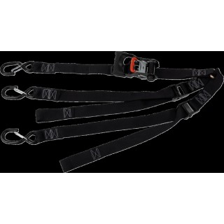 SPARE TIRE Y-STRAPS UTV BLK MS