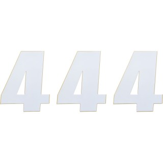 NUMBER MSE 4 4.5 WHITE