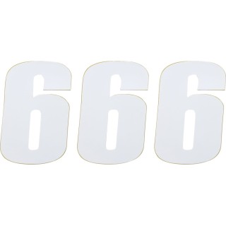 NUMBER MSE 6 4.5 WHITE