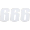 NUMBER MSE 6 4.5 WHITE