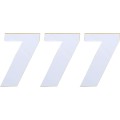 NUMBER MSE 7 4.5 WHITE