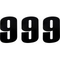 NUMBER MOOSE 9 6 BLACK