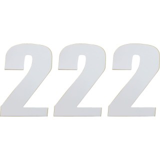 NUMBER MOOSE 2 6 WHITE