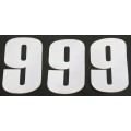 NUMBER MOOSE 9 6 WHITE