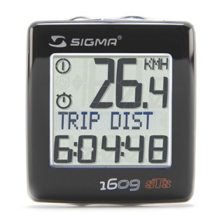 Dviračio kompiuteris Sigma BC 1609 STS Cadence // belaidis, 16 funkc. (juoda/sidarbinė)
