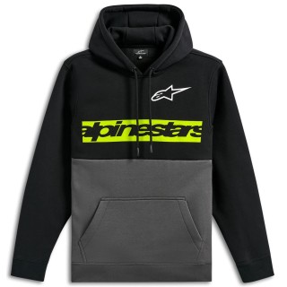 HOODIE PO PARALLEL BLACK/GUNME