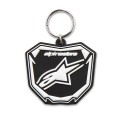 KEY FOB PLATE BLACK/WHITE