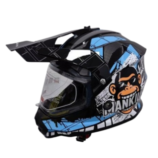 Krosinis šalmas monkey clarx  Blue 53/54 Y-L