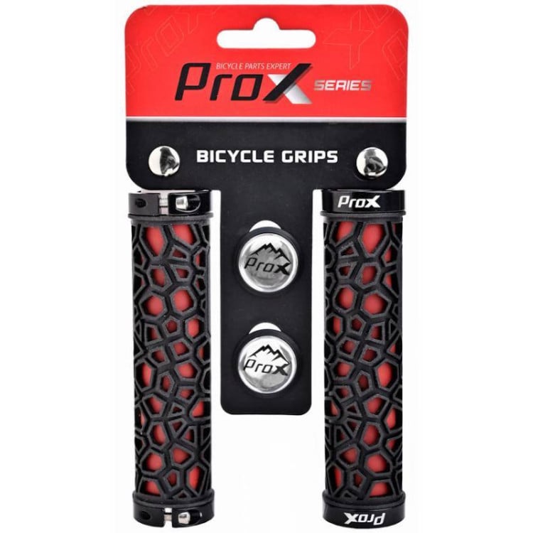 Vairo rankenėlės ProX GP-53 130mm Lock-on red-black