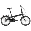 Dviratis 20" Pegasus sulankstomas Alu D7A Low 7-G juoda/chrom