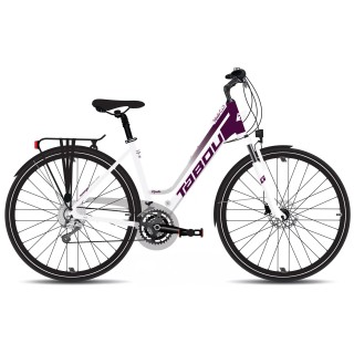 Dviratis Tabou Kinetic 3 W white-burgundy-M / 19"