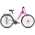 Dviratis Tabou Kinetic 2 W white-fuxia-M / 19"