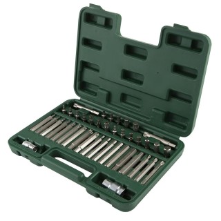 Keičiamų antgalių rinkinys (IMBUS, TORX,SPLINE) 42vnt