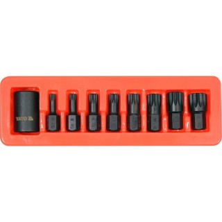 1/2" Smūginių antgalių rinkinys (SPLINE) (9vnt)