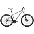 Dviratis Romet Rambler R7.1 2025 silver-red-graphite-21" / XL