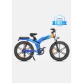 Dviratis 26 elektrinis sulankstomas Engwe X26 1200Wh dviguba baterija mėlynas