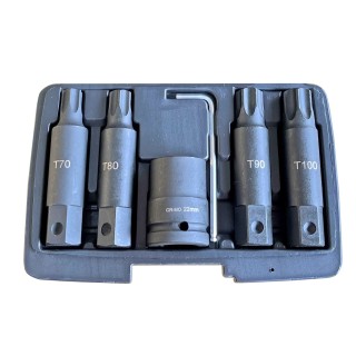 3/4" Smūginių antgalių rinkinys (TORX) 6vnt.