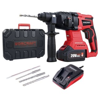 Akumuliatorinis perforatorius WORCRAFT 20V LI-ION, 4.0Ah (plastikinė dėžė)