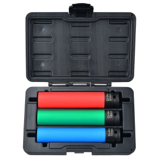 1/2'' Prailgintų smūginių galvučių rato raktams rinkinys 3vnt. L 150mm