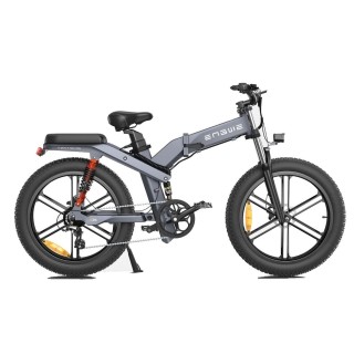 Dviratis 26" elektrinis Engwe X26 dviguba baterija pilkas