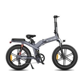 Dviratis 20 elektrinis sulankstomas Engwe X20 750Wh viena baterija pilkas