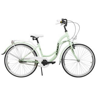 Dviratis AZIMUT Vintage 26" 3-speed 2023 mint-white matt