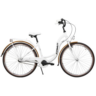 Dviratis AZIMUT Vintage 28" 3-speed 2023 white-cream matt