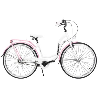 Dviratis AZIMUT Vintage 28" 3-speed 2023 white-pink shiny