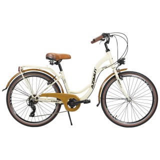 Dviratis AZIMUT Vintage TX-7 26" 2023 cream-brown shiny