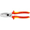 Kabelio kirpimo žirklės elektrikui VDE 200mm KNIPEX