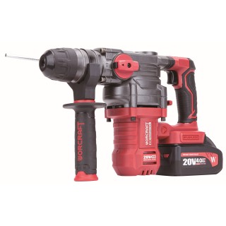 Akumuliatorinis perforatorius WORCRAFT 4.5J 20V LI-ION, 4.0Ah (plastikinė dėžė)