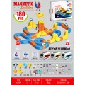 Magnetic Coloured Railway 180el.