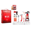 Fireman's set with fire extinguisher