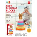 Coloured Soft Pyramid Teddy Bear