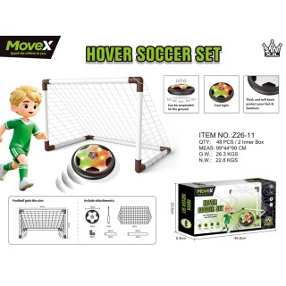 Goal + Ball for indoor games with illumination