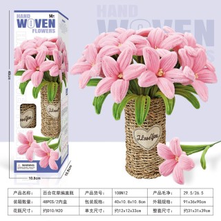 Bouquet of Soft Flowers DIY Pink Lilies