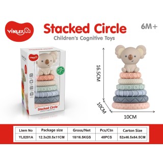 Coloured Sensory Pyramid Koala