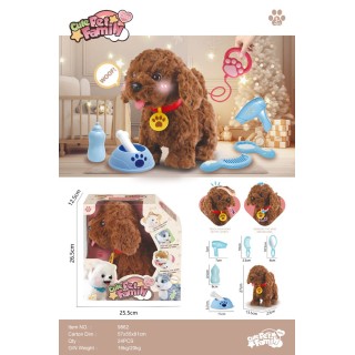 Brown Remote Control Dog + Accessories