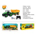 Tractor with openable yellow semi-trailer R/C 1:24