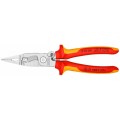 Replės elektros instaliacijos darbams VDE 200mm KNIPEX