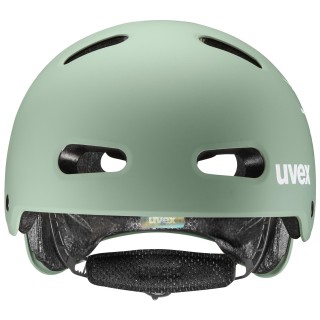 Šalmas Uvex kid 4 style bam moss green-papaya matt-51-55CM